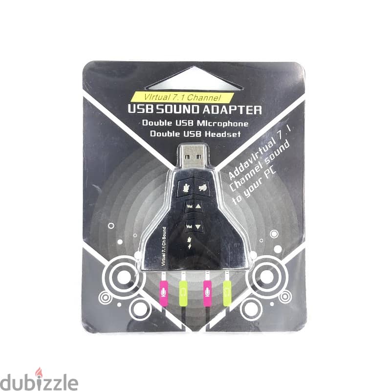 USB Adaptateur sonore externe USB 7.1 3D sound simultation 2