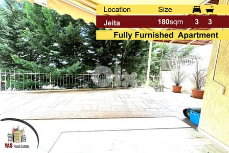 Jeita 180m2 + 100m2 Terrace | Fully Furnished | Upgraded | Catch |