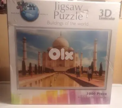 3d lenticular puzzle " Taj mahal india " 1000 pcs73*48cm