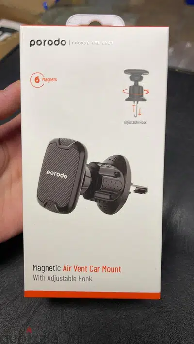 Porodo magnetic air vent car mount with adjustable hook PD-MAVMAH