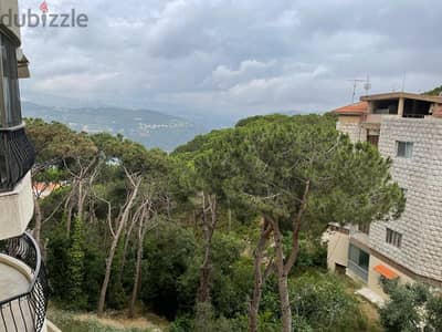 L12444-Spacious Apartment With Green View for Sale In Broumana