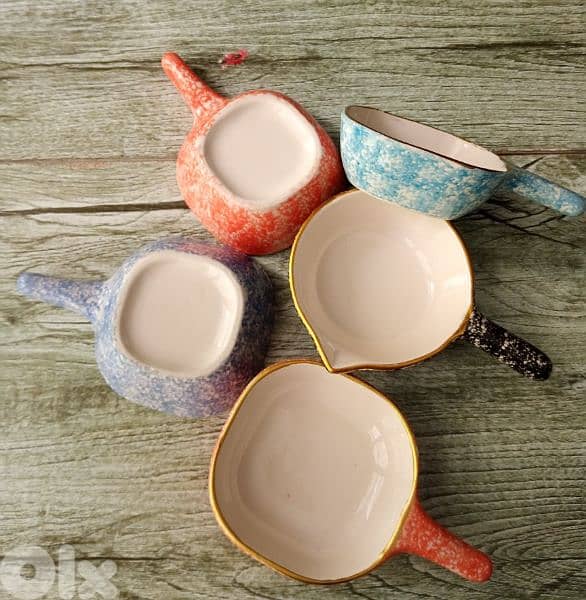 elegant sauce porcelain plates with handle 1