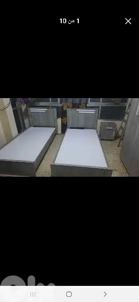 تختين مفرد وكمود صغيرة
