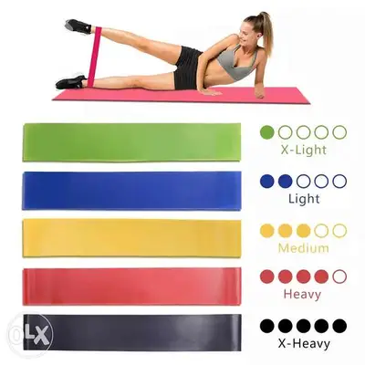 5 levels Yoga Resistance Rubber Bands for 6$