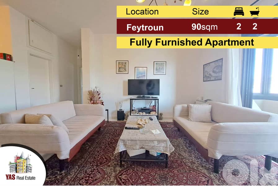 Feytroun 90m2 | Furnished Apartment | Rarely Used | Mountain View | 0