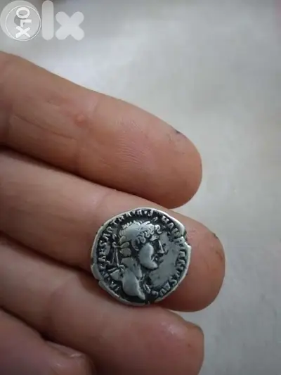 Ancient Roman Silver Coin for Emperor Hadrian year 117 AD