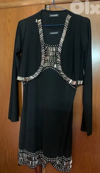 Cy. ruxia short black dress