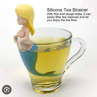 funny hanging mermaid shape tea dispencer