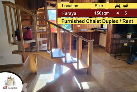 Faraya 150m2 | Chalet Duplex | Rent | Furnished | Cozy | View | DA