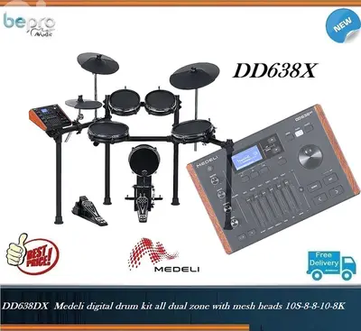 Medeli digital drum kit all dual zone with mesh heads 10S-8-8-10-8K