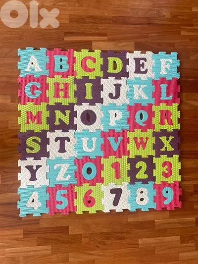 Foam puzzle map Alphabet and numbers