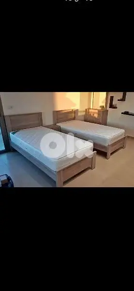 تختين مفرد 96 سم مع كمود صغيرة