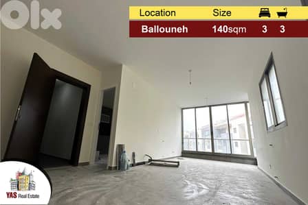 Ballouneh 140m2 | New | View | Gated Community | Luxury | Catch |