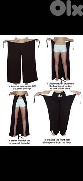 pants wrap tie laf 2emech cotton s to xxL 1
