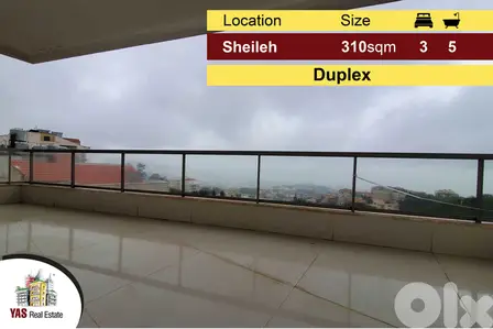 Sheileh 310m2 | Duplex | Brand New | Private Street |Panoramic View|TO
