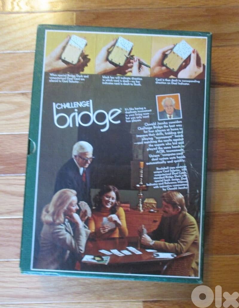 Challenge Bridge Bookshelf box set Game 3M 1972 as new 1