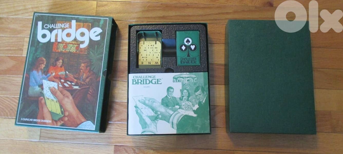 Challenge Bridge Bookshelf box set Game 3M 1972 as new 2