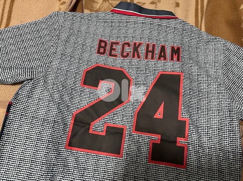 manchester united rare special 92 umbro jersey for david beckham 24 1