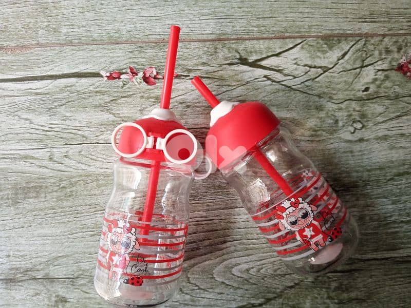 glass milk bottles with straw 1