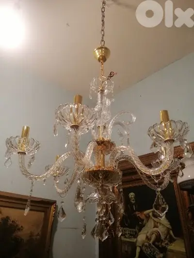 Chandelier crystal murano ثرية كرستال مورانو مميزة ناعمة سعر لقطة