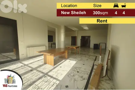 New Sheileh 300m2 | Spacious Flat | Luxury | Sea View | Rent |ELS