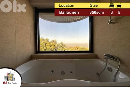 Ballouneh 350m2 | Killer view | Unique | Furnished | Catch | Garden |