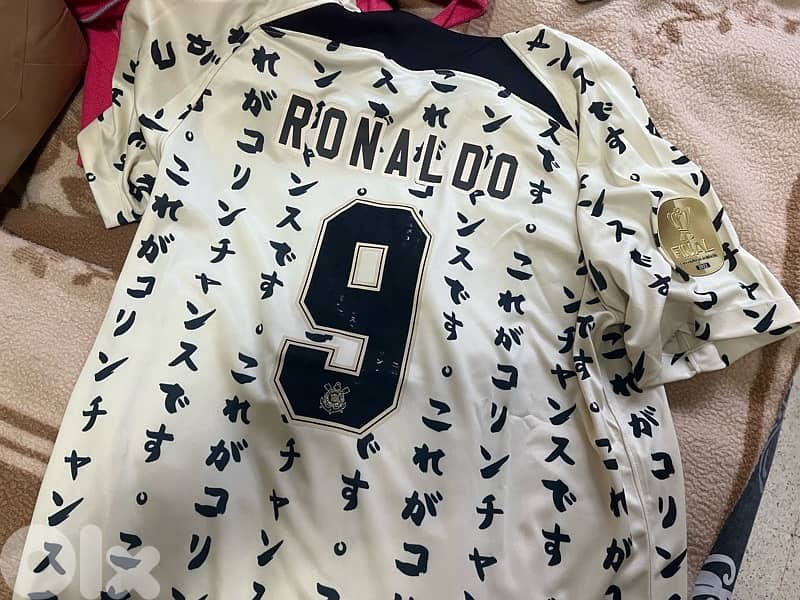 corinthians paulista 1910 - ronaldo  japan limited jersey nike edition 7