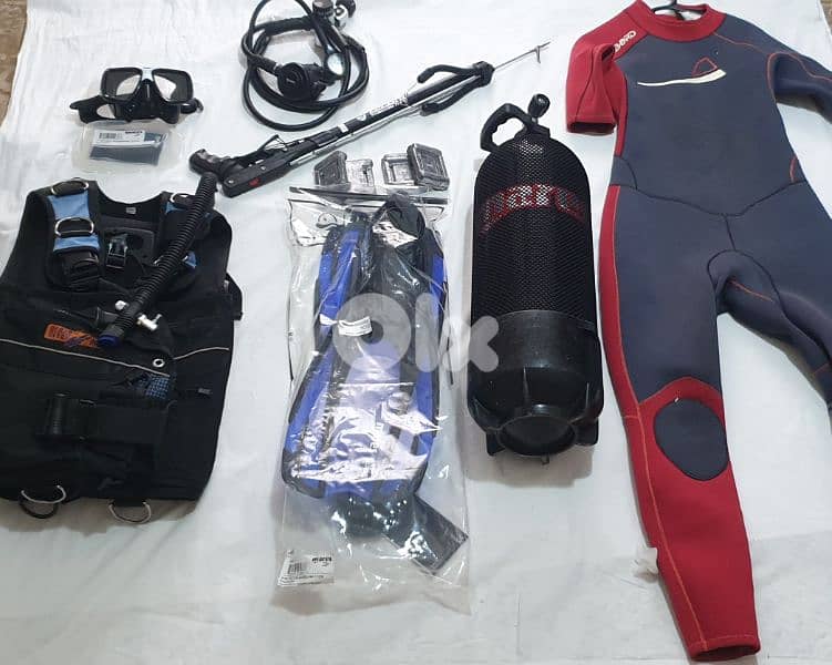 full scuba equipment 15 litre steel 850$ 0