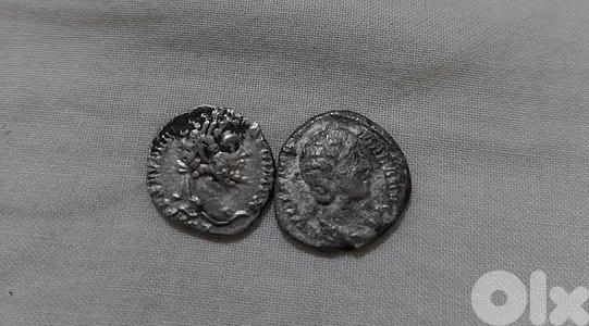Set of 2 ancinet Silver Roman Coins Septimus Severus & Julisla Domana