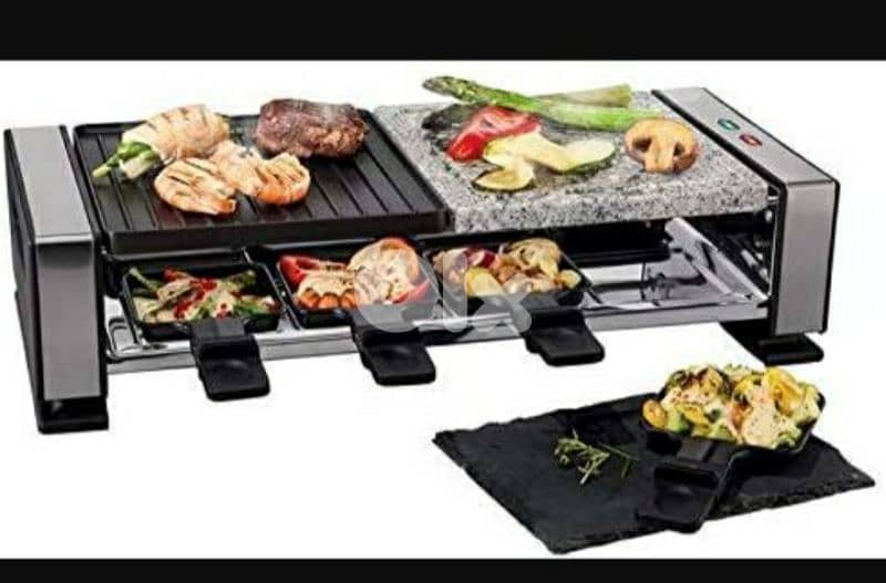 SILVERCREST Raclette Hot Stone Grill & Double Sided Grilling Surface 2