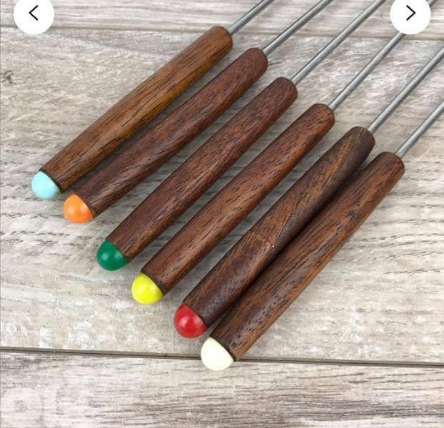 Vintage Fondue Forks set of 6 Stainless steel 1