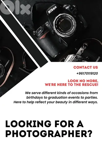 Looking for a photographer? Look no more!
