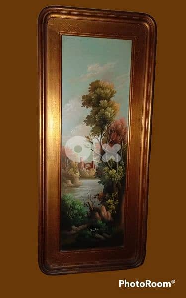 Late 19th. century Italian oil painting on red copper 0