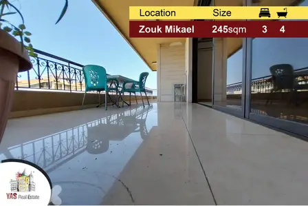 Zouk Mikael 245m2 | Luxury | Spacious Apartment | Partial View | IV