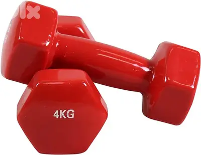 4KG Vinyl dumbbells