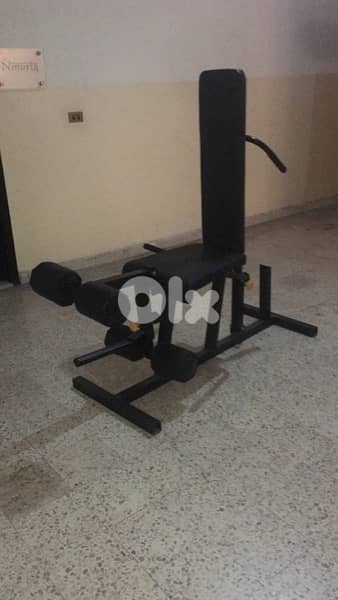 leg extension leg curl bench like new 3