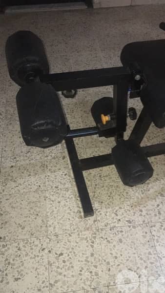 leg extension leg curl bench like new 5