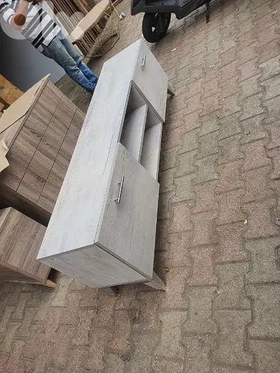 New TV Table colour light grey (high quality).