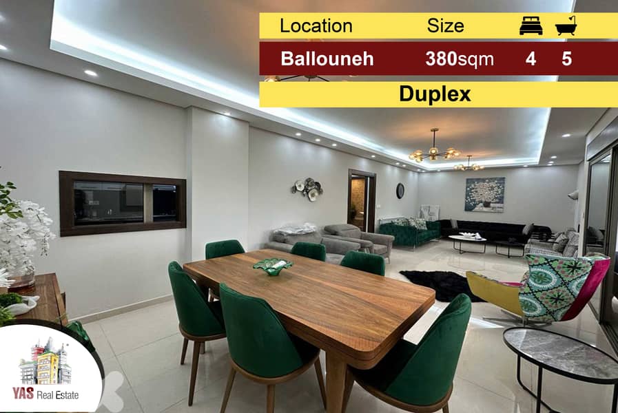 Ballouneh 380m2 | Duplex | Panoramic View | High-End | Catch | 0
