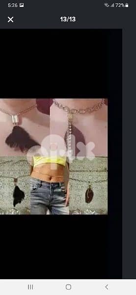 belly belt or necklace 2 styles 3