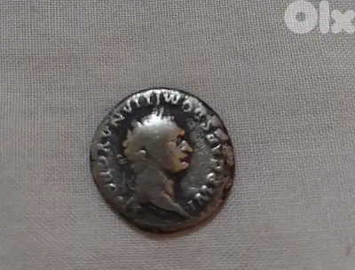 Ancient Roman Silver Coin denarius for Emperor Domintian year 81_96 AD