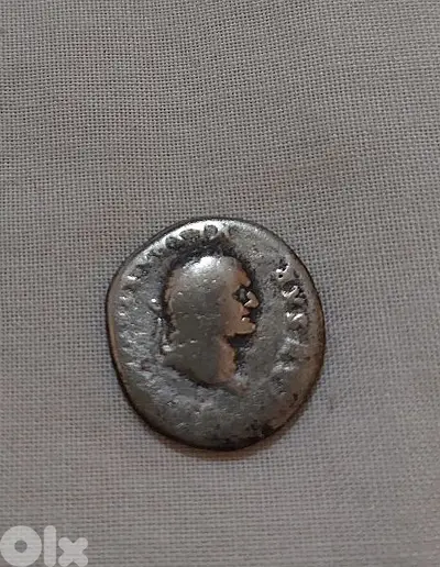 Ancient Roman Silver Coin Denarius of Vespesian year 77 AD Rome mint