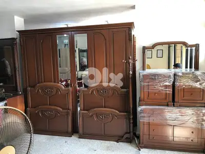 أوضة نوم تختين خشب زان ولاتي كلا