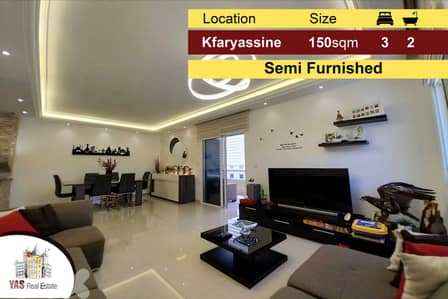 Kfaryassine 150m2 | Open View | Luxury | Semi Furnished | IV