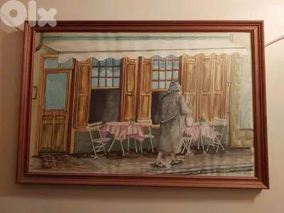 Wall Decoration Painting - Handmade  - لوحة رسم يد