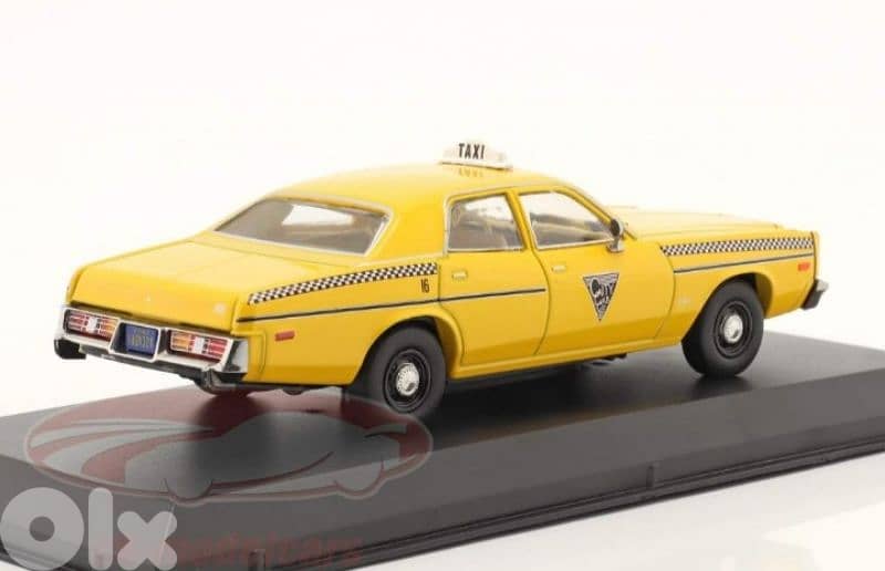 Dodge Monaco Taxi Cab diecast car model 1;43. 3