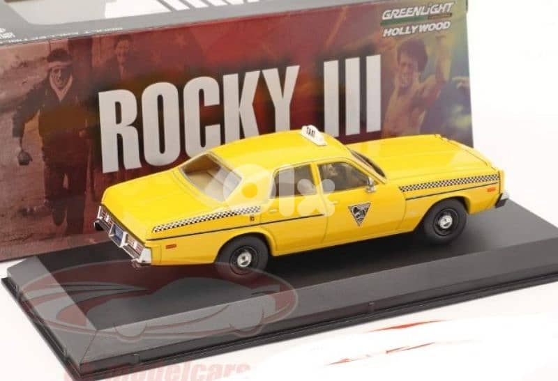 Dodge Monaco Taxi Cab diecast car model 1;43. 4
