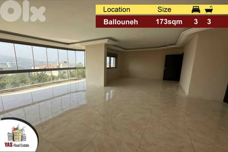 Ballouneh 173m2 | High End | Unblock-able view | Calm Street | MJ