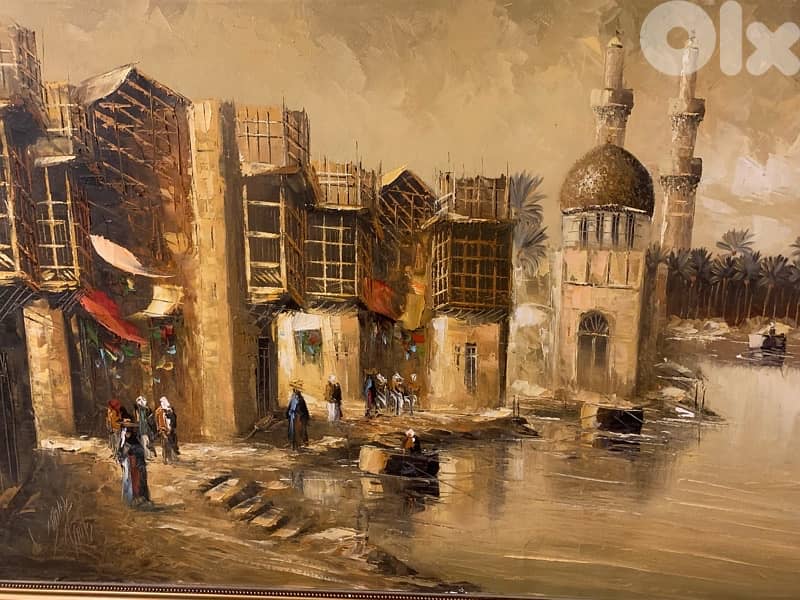لوحة  زيتيّةراقية/ مستوردة مع إمضاء 2