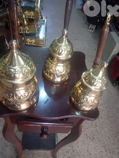 طقم ركاوي نحاس 3 قطع مع غطى
